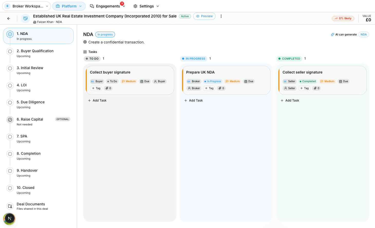 A SellAnyBiz platform workspace