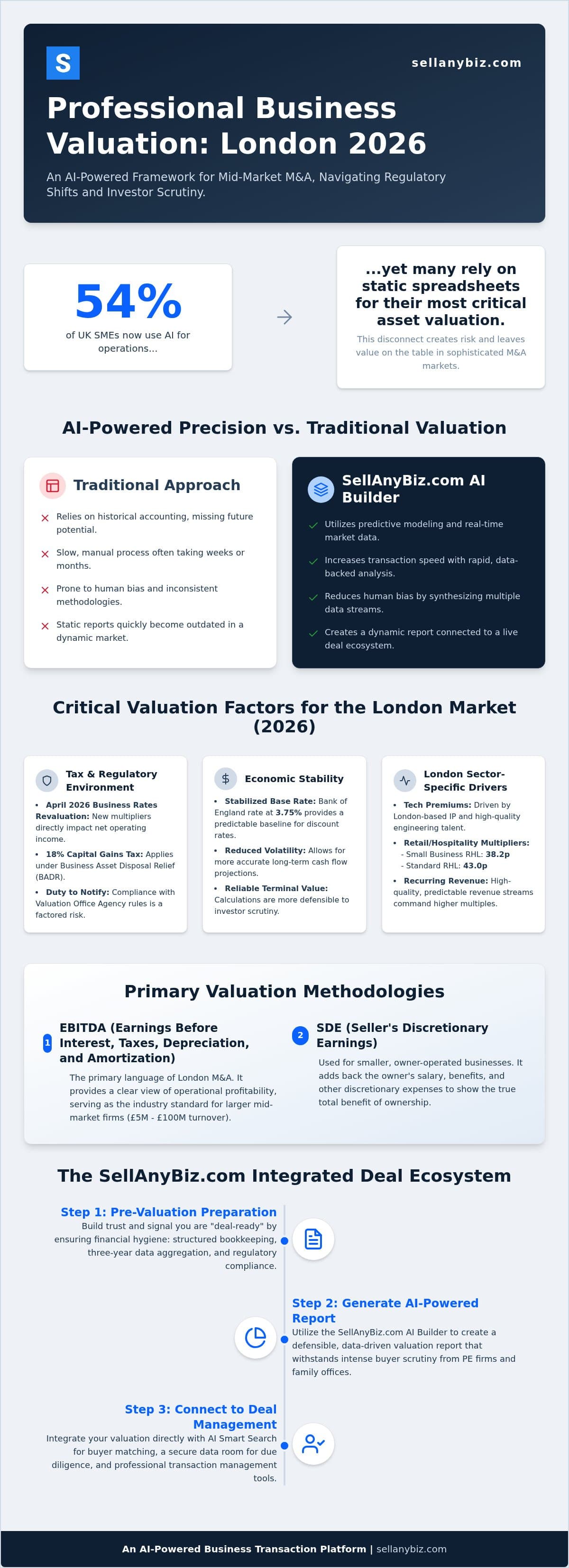Professional Business Valuation London: 2026 Strategic Reference Guide — infographic