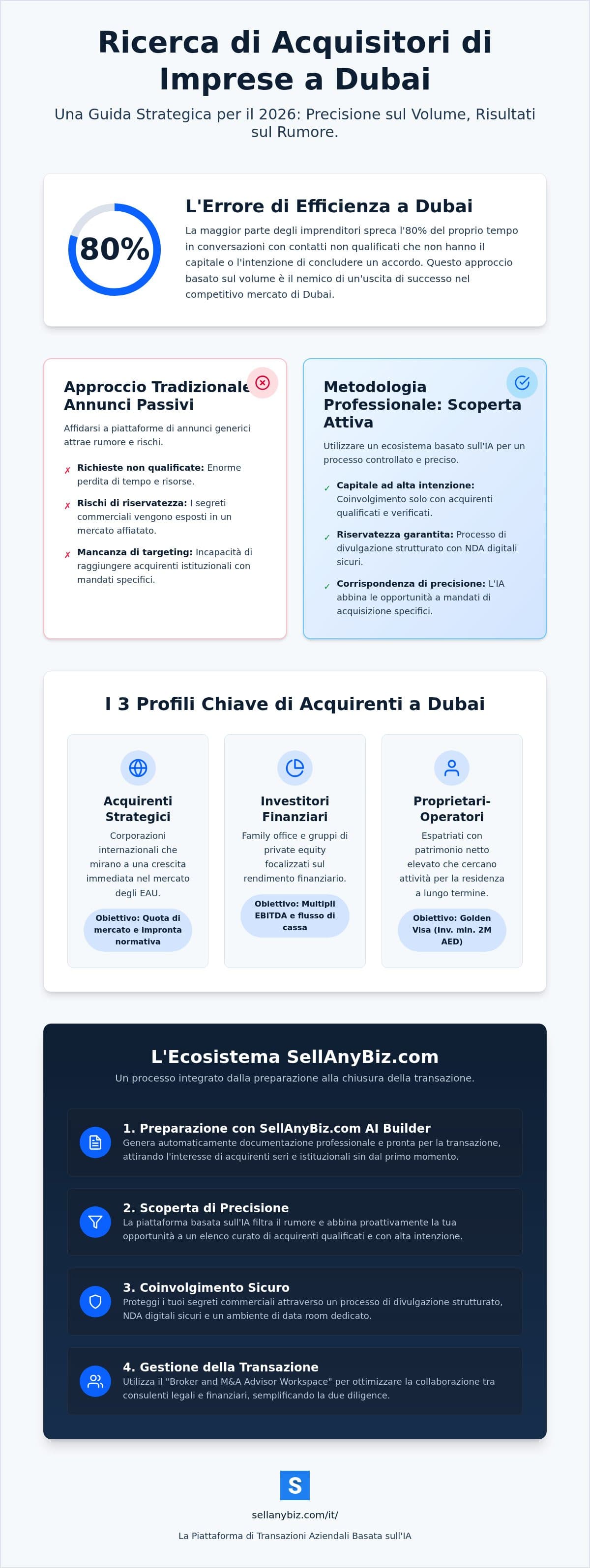 Ricerca di Acquisitori di Imprese a Dubai: Una Guida Strategica per il 2026 — infographic