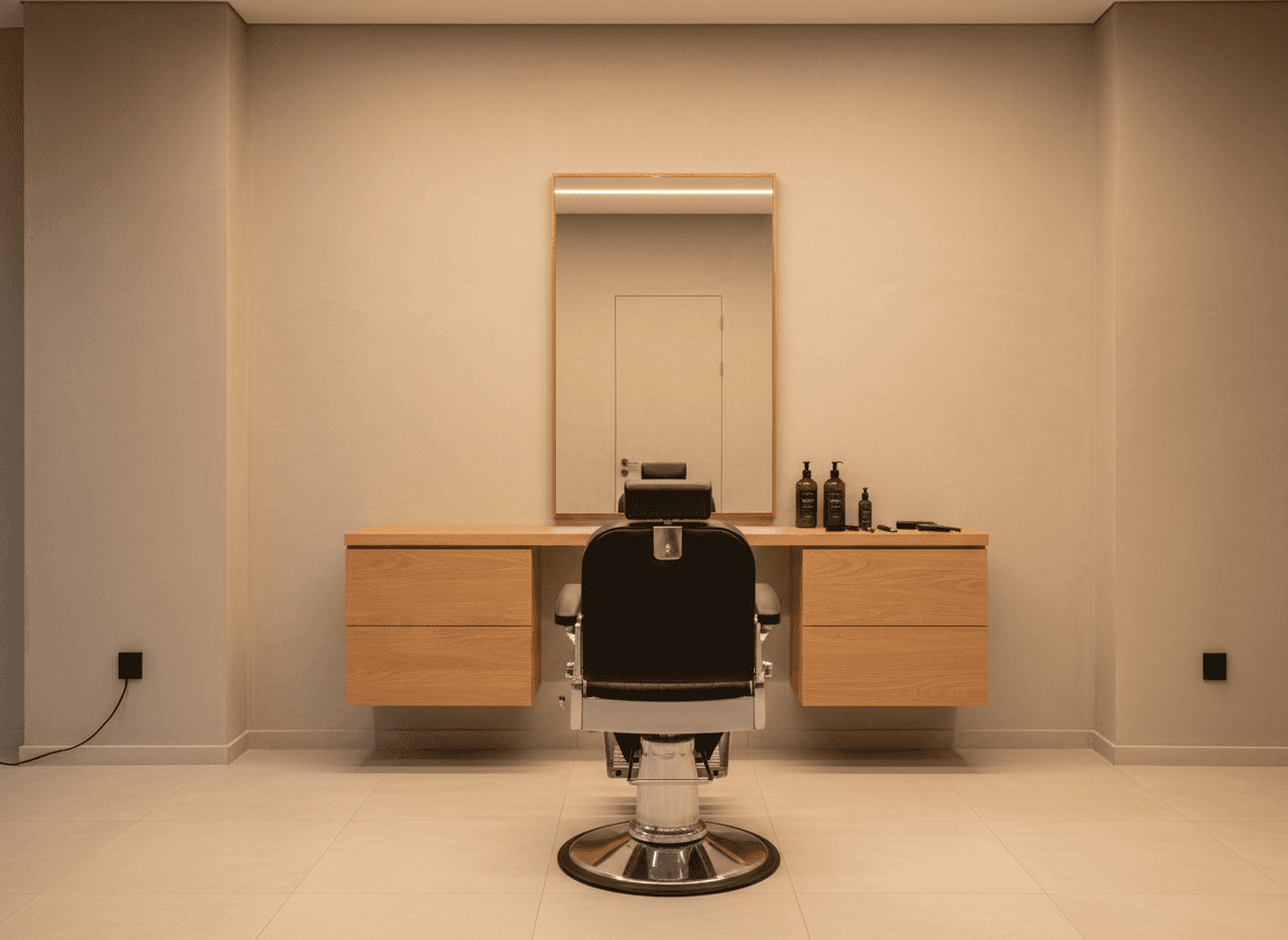 Profitable Men's Salon in Dubai — 5 Chairs, Strong Walk-In Trade