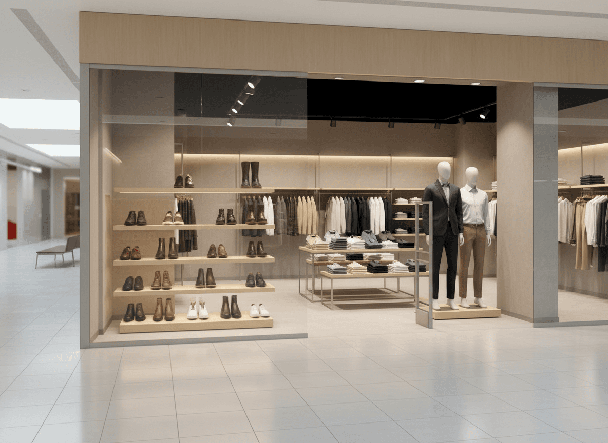 Men's Apparel & Footwear Retail Shop in Dubai