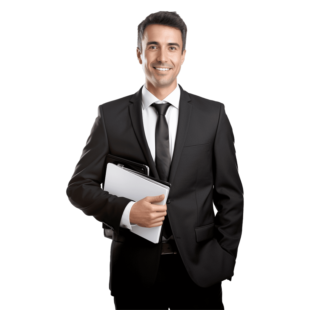 ai generated businessman isolated on transparent background free png (1)